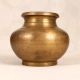 Traditionally Handcrafted Brass Holy Water Pot in Plain Finish