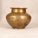 Beautiful Plain Brown Finish Lota Water Pot for Rituals
