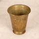 Vintage Brown Finish Brass Water Cup for Auspicious Occasions