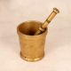 Vintage Finish Handmade Pestle and Mortar from South India