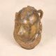 Indian Holy Brass Gauri Head Statue in Brown Finish for Decor