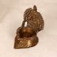 Beautiful Indian Finest Brass Gaja Laxmi Oil Lamp for Prayer Room