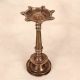 Traditional Sturdy Brass Oil Lamp with 7 Jyots for Prayer Room