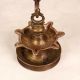 Handcrafted Indian Brass Hanging Oil Lamp for Temple