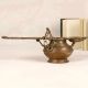Vintage Finish Brass Ghee Lamp with Spoon for Prayer Room