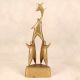 Golden Colour Handcrafted Trophy Made of Premium Brass