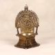 Vintage Finish Handmade Gajalaxmi Oil Lamp Made of Brass