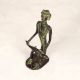 Handmade Tribal Art Brass Man Figure Statue in Bastar Art