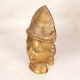 High-Quality Holy Brass Gauri Head Statue in Brown Finish