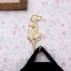 Brass Polish Dog Tail Wall Hook