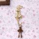Brass Polish Dog Tail Wall Hook