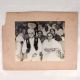 Vintage Paper Group Photograph in Black and White for Collection