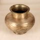 Grey Finish Handmade Brass Holy Water Pot for Flower Decoration