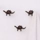 Antique Modern Iron Dinosaur Heavy Duty Wall Hooks-Pack of 3