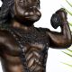 Vintage Lord Hanuman Brass Statue in Tibetan Art for Decor