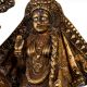 Handmade Vintage Brass Lord Krishna and Radha Decorative Statue
