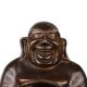 Handcrafted Laughing Buddha Brass Statue in Chinese Art