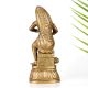 Vintage Brass Statue of Mother Feeding Lord Krishna for Decor