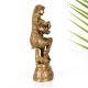 Vintage Brass Statue of Mother Feeding Lord Krishna for Decor