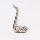Silver Brass Swan Decorative Incense Holder Paper weight