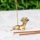 Golden Brass Mini Cow Incense Stick Holder