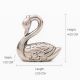 Silver Brass Swan Incense Stick Holder