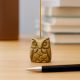 Golden Brass Owl Incense Stick Holder