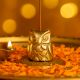 Golden Brass Owl Incense Stick Holder