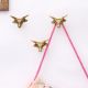 Brass Steer Head With Horns Wall Mounted Coat Hooks- Pack of 3