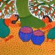 Gond Acrylic Painting on Paper by Padma Shri Awardee Durgabai Vyam