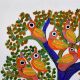 Tribal Beautiful Gond Art Paper Painting by Padma Shri Durgabai Vyam