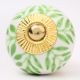 Green Decorative Leaf Drawer Knob