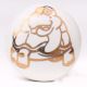 Golden Animals Pattern Ceramic Dresser Knobs-6 Pieces
