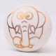 Golden Animals Pattern Ceramic Dresser Knobs-6 Pieces