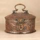 Handcrafted Traditional Copper Jewelry Box in Vintage Finish