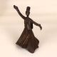 Dark Finish Finest Brass Lady Dancing Statue for Decoration