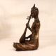 Handmade Finest Brass Lady Musician Statue for Collection