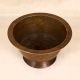 South Indian Art Brass Holy Pot in Brown Finish for Decor