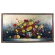 Hand-Painted Board Painting of Flower Vase for Decoration