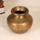 Handcrafted South Indian Brass Holy Water Pot for Flower Decor
