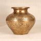 Beautiful Engraved Brass Holy Water Pot Crafted in Gujarat Art