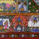 Lord Krishna's Life Pattachitra Cloth Paper Painting for Decoration