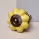 Yellow Crackle Ceramic Wardrobe Knob