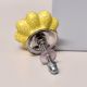 Yellow Crackle Ceramic Wardrobe Knob