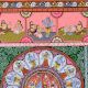 Adorable Lord Krishna's Pattachitra Painting on Cloth Paper for Decor
