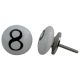 Number Ceramic Knob -8
