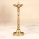 South Indian Art Finest Brass Oil Lamp with 5 Jyots for Decor