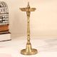 Sturdy Handmade Brass Oil Lamp in Traditional Design for Decor