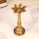 Vintage Handmade South Indian Oil Lamp Made of Finest Brass