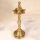 Vintage 7 Jyots Brass Oil Lamp from South India for Decoration